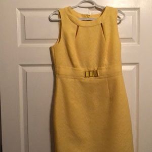 Midi Yellow Tahari Dress